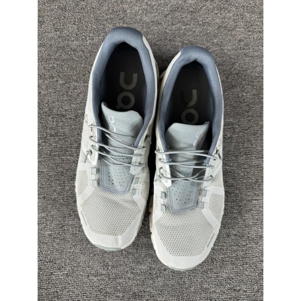 On Cloud Shoes Womens 9 Gray White CloudTec Mesh Running Sneaker Athletic - Picture 4 of 15